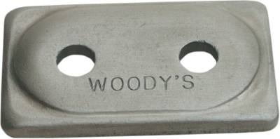 Woody's - Woody's Angled Double Digger Aluminum Backing Plates ADA2-3775-B