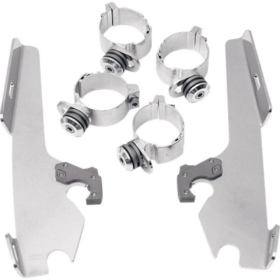 Memphis Shades - Memphis Shades Trigger-Lock Mount Kit for Fats/Slim Windshields and Batwing Fairing MEK1913