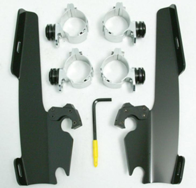 Memphis Shades - Memphis Shades Trigger-Lock Mount Kit for Fats/Slim Windshields and Batwing Fairing MEB8976