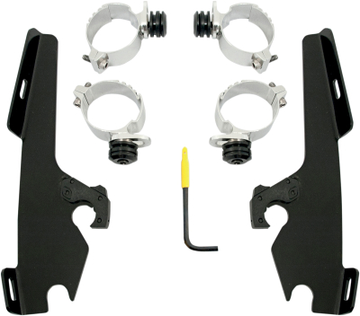 Memphis Shades - Memphis Shades Trigger-Lock Mount Kit for Fats/Slim Windshields and Batwing Fairing MEB8977