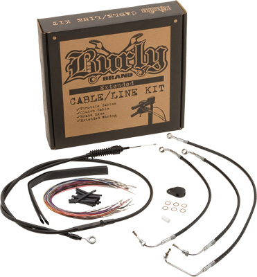 Burly - Burly Extended Cable/Brake Line Kit for Burly Ape Handlebars B30-1006