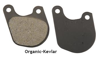 Drag Specialties - Drag Specialties Organic Kevlar Brake Pads 1720-0203
