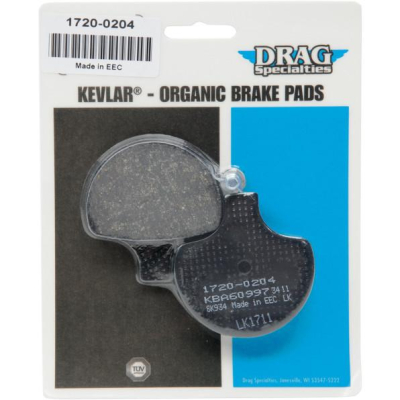 Drag Specialties - Drag Specialties Organic Kevlar Brake Pads 1720-0204