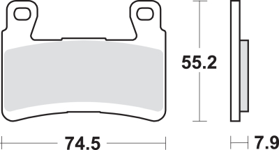 SBS - SBS HS Sintered Brake Pads 894HS