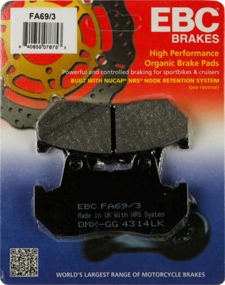 EBC - EBC Organic Kevlar Brake Pads FA69/3