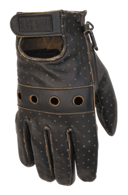 Black Brand - Black Brand Vintage Knuckle Gloves 15G-3509-BLK-XL