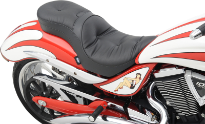 Drag Specialties - Drag Specialties Low Profile Touring Seat with Backrest Option 0810-1577
