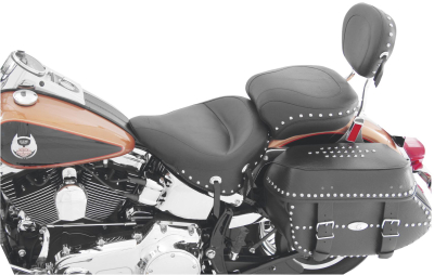 Mustang - Mustang Studded Sport Solo Seat with Backrest 79536