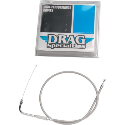Drag Specialties - Drag Specialties Alternative Length Braided Throttle Cable 0650-0321