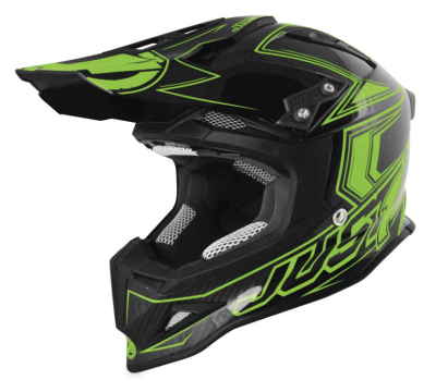 JUST 1 - JUST 1 J12 Carbon Fluo Helmet J1V323GRFLXXL